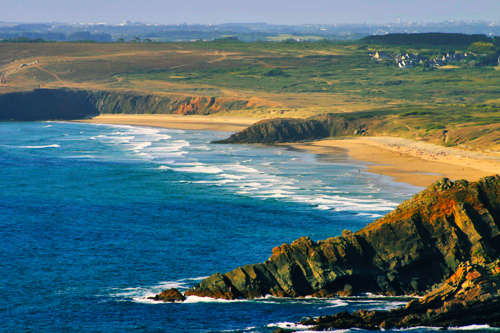 Photographie du cap de la Chèvre, vue aérienne